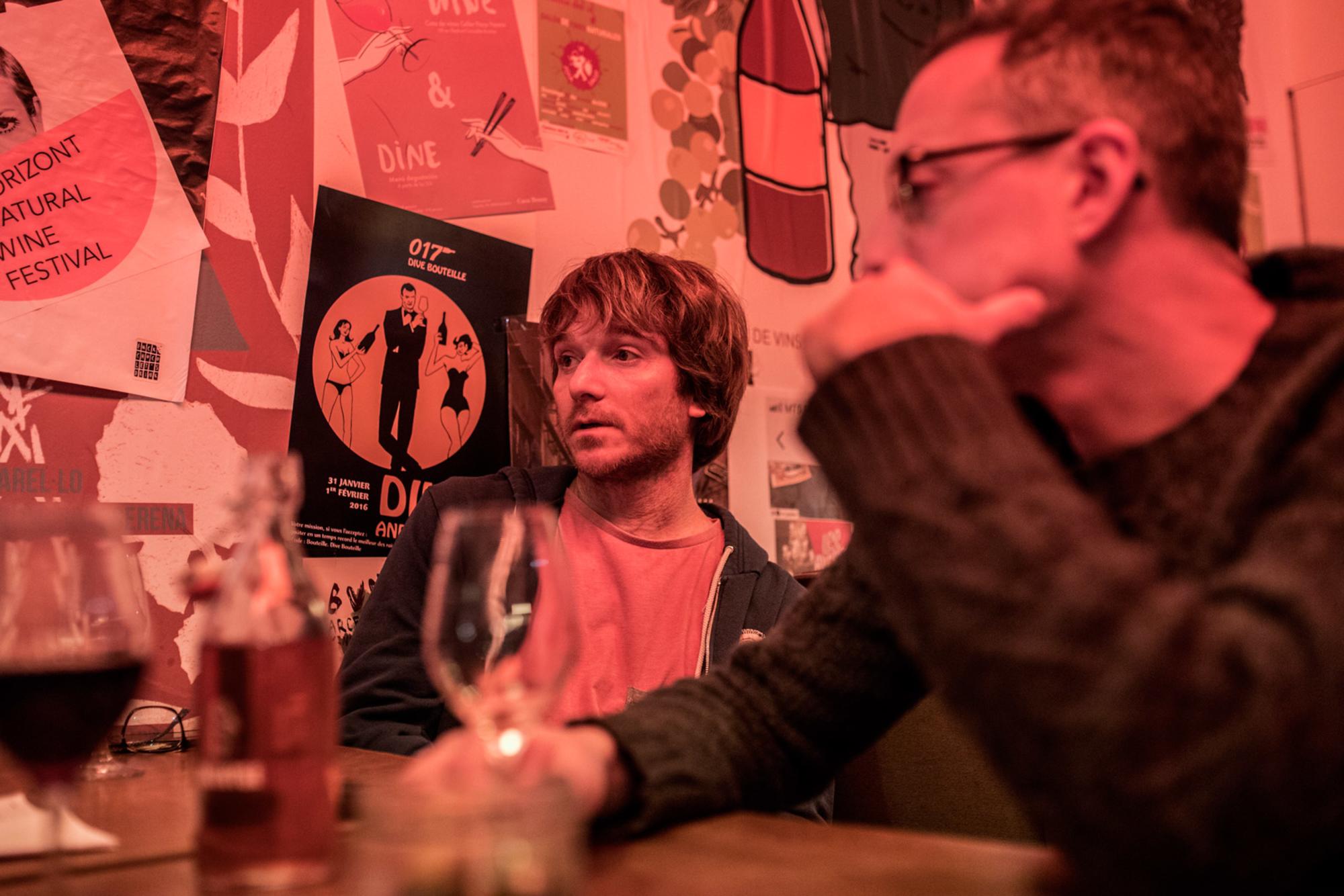 Titi Sola y Artur Estrada, de Aina, durante la entrevista